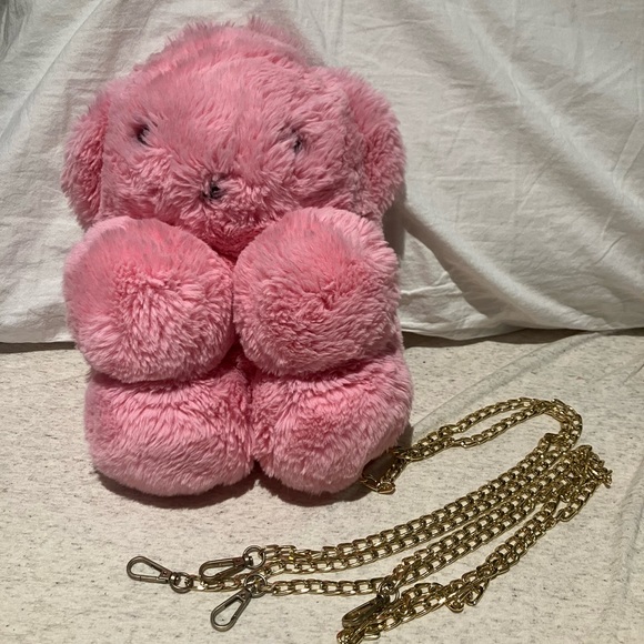 Pink Teddy Bear Bag - Picture 1 of 4